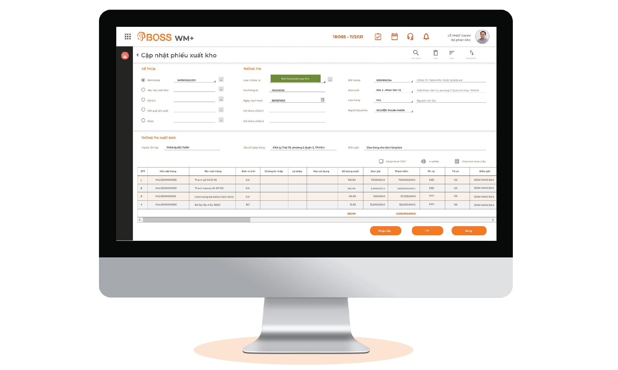 Quản lý hàng hóa và kho thông minh