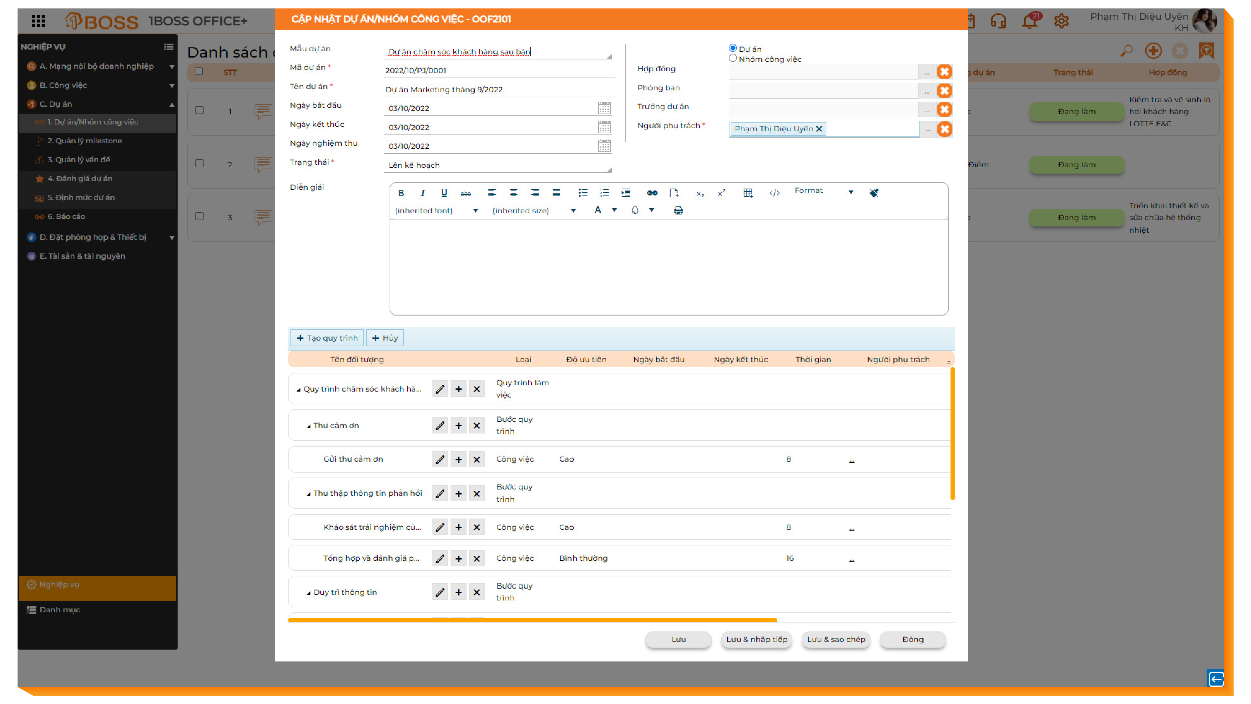 Quản lý dự án thông minh, khoa học