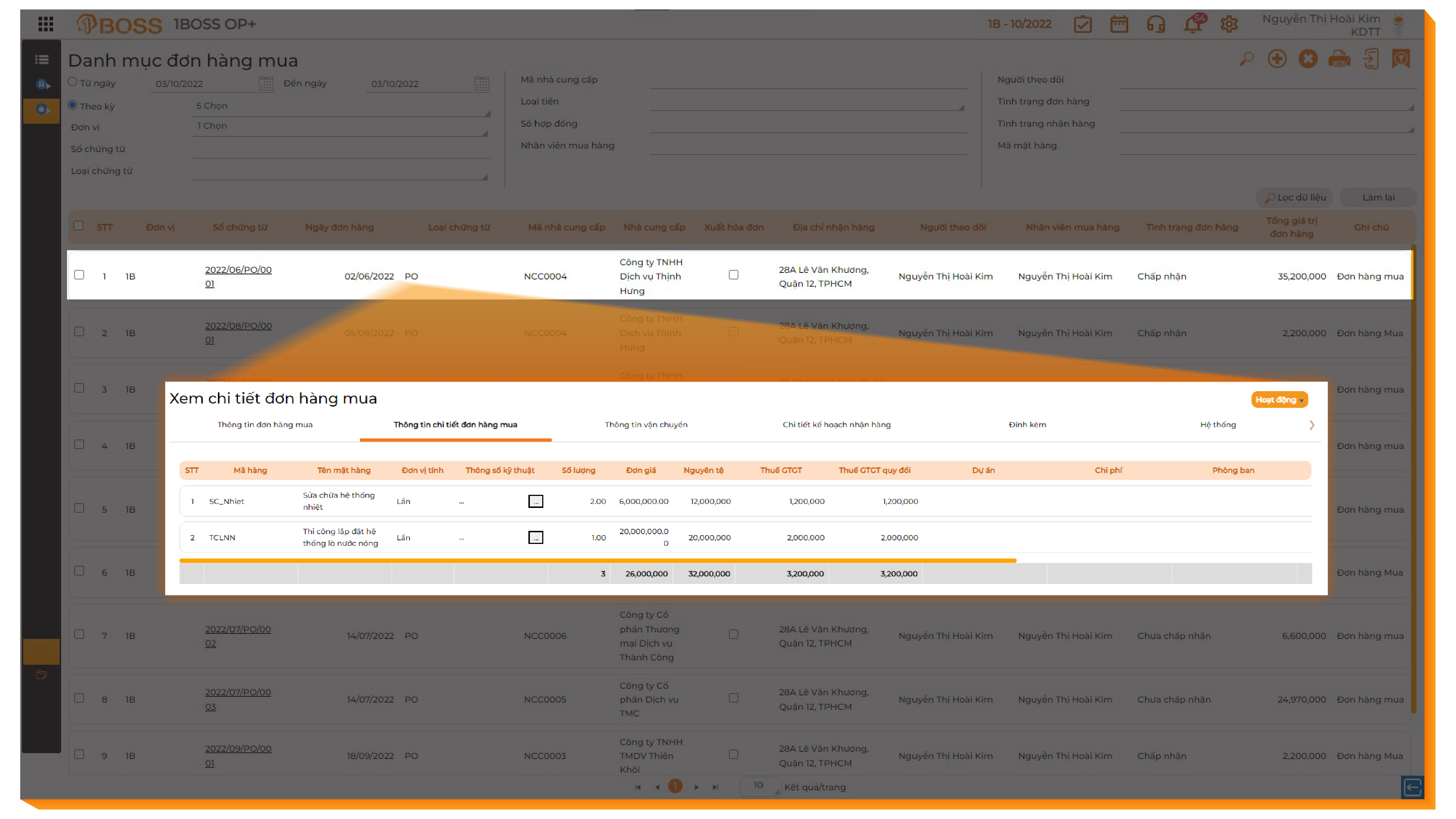 Quản lý mua hàng