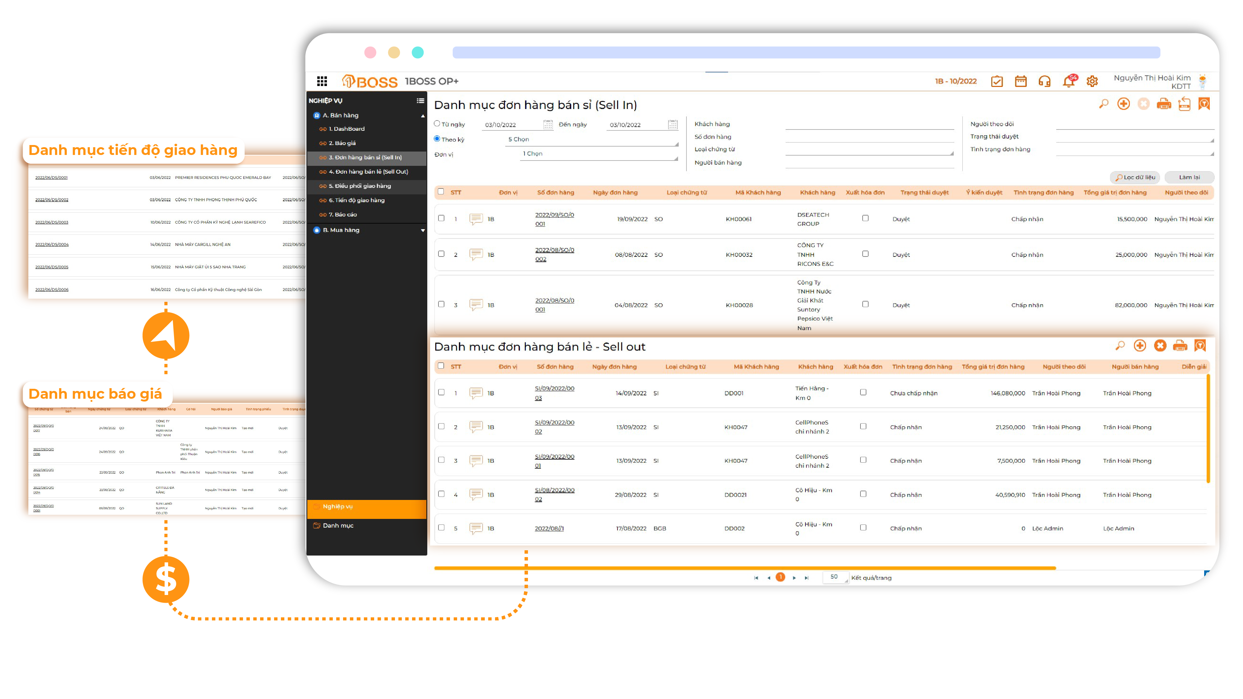 Quản lý đơn hàng bán