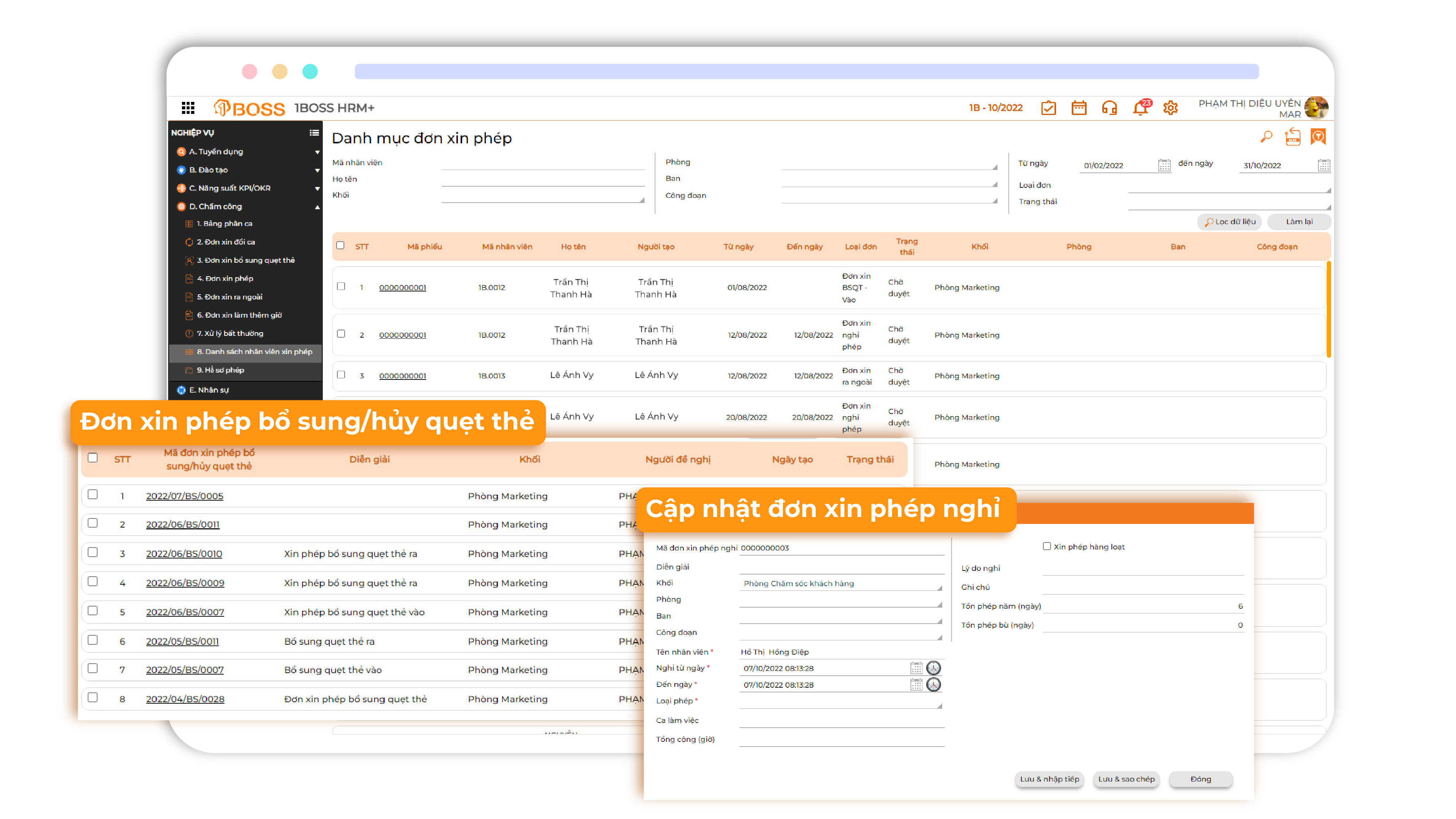 Quản lý chấm công