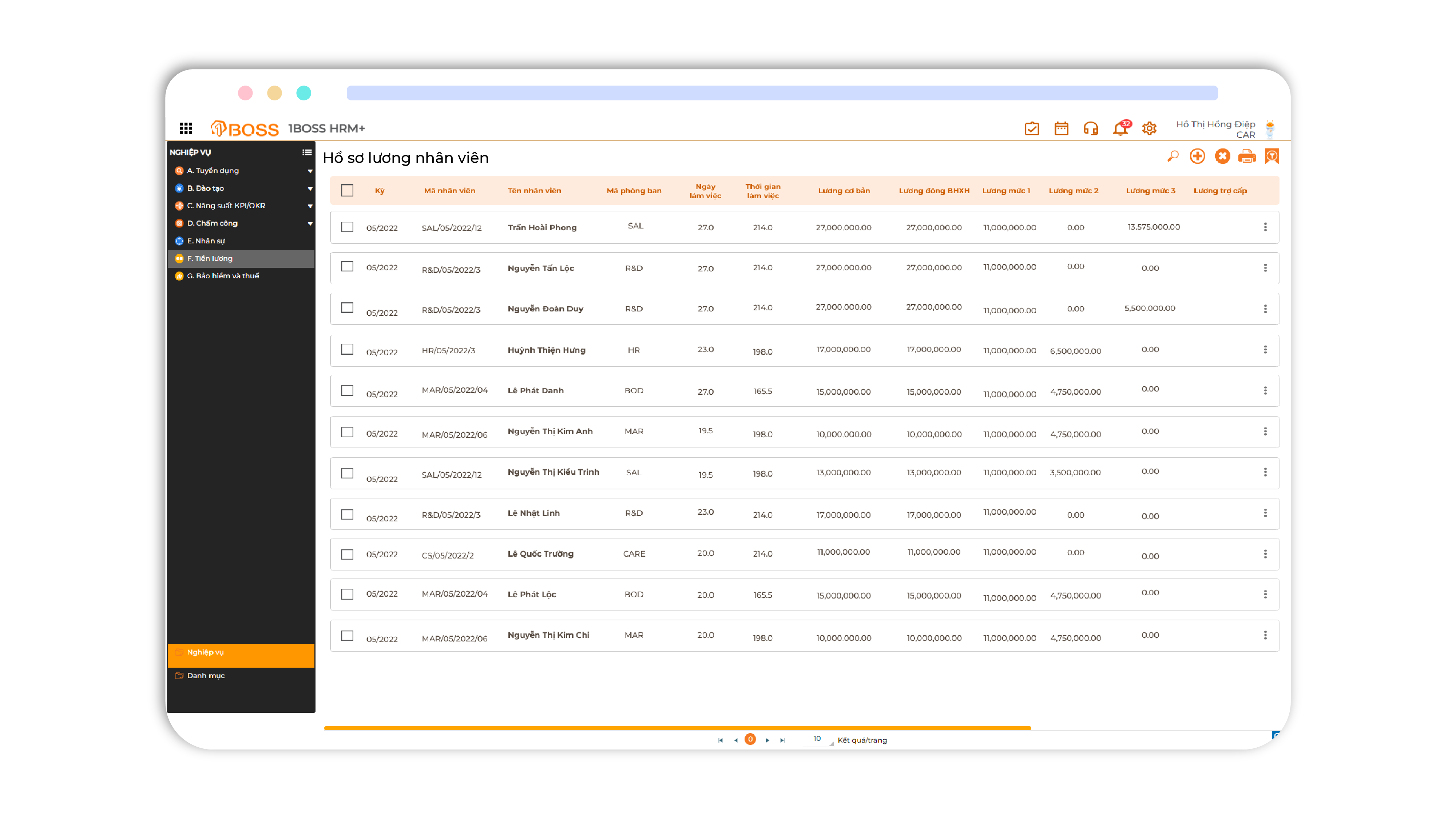 Quản lý hồ sơ lương 4.0
