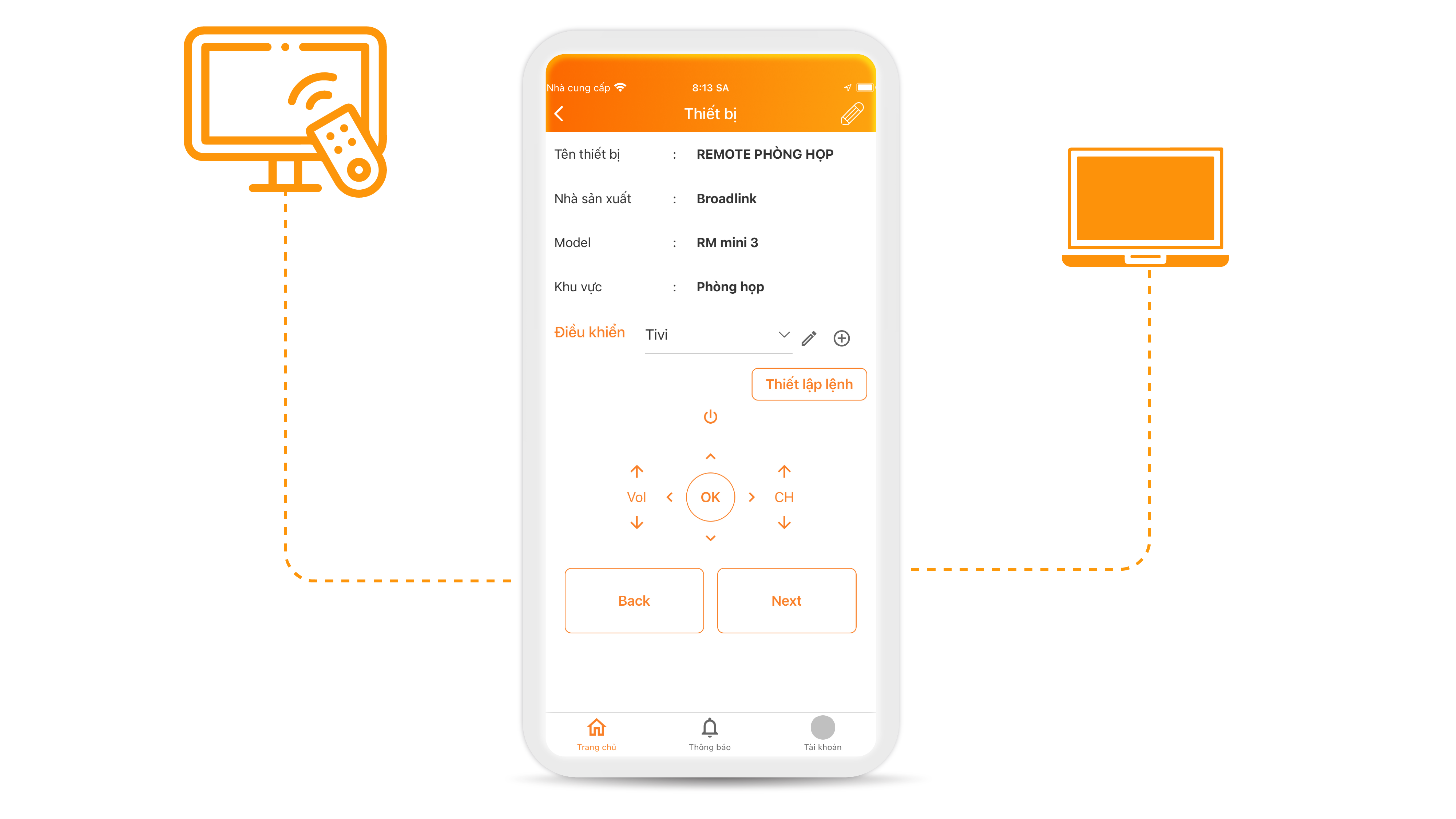 Điều khiển loa và camera thông minh