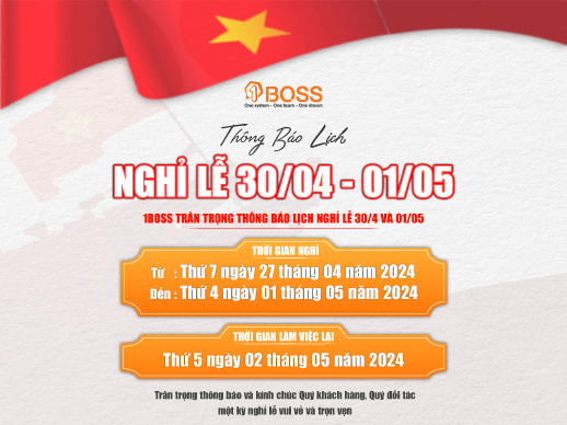 Thông báo lịch nghỉ lễ 30/04 và 01/05