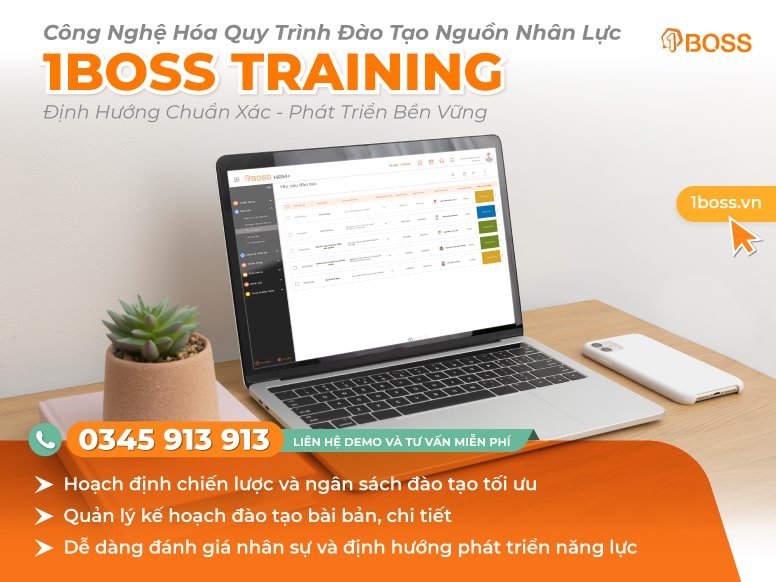 Quản lý đào tạo bài bản với 1BOSS Training