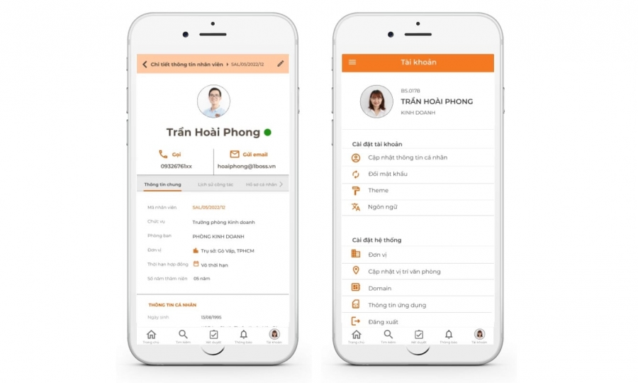 Giám sát nhân sự từ xa với phần mềm quản lý nhân viên sale 1BOSS HRM