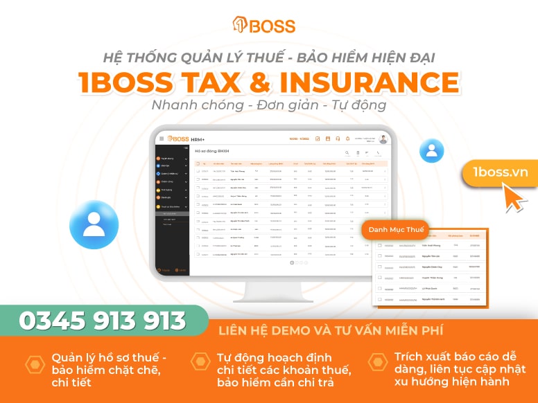 Hệ thống hóa công tác quản lý thuế – bảo hiểm với 1BOSS Tax & Insurance