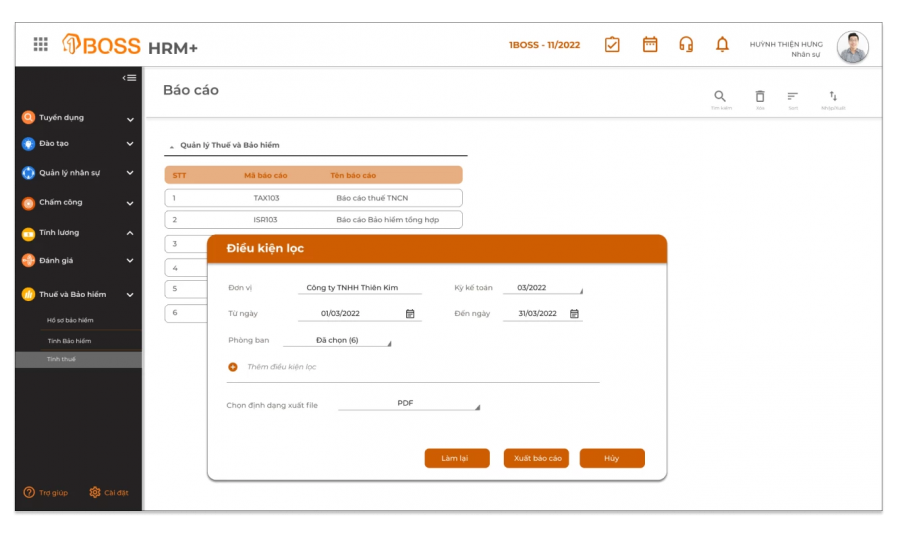 Hệ thống hóa công tác quản lý thuế – bảo hiểm với 1BOSS Tax & Insurance