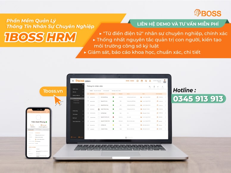 Cách nâng cao chất lượng công tác quản trị nhân sự với 1BOSS HRM