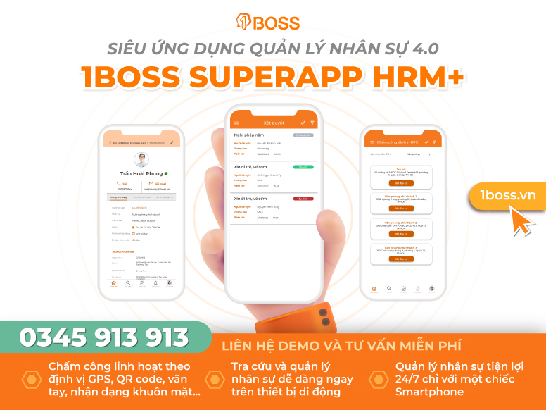 9 Điều cần lưu ý khi sử dụng ứng dụng quản lý nhân sự của 1BOSS