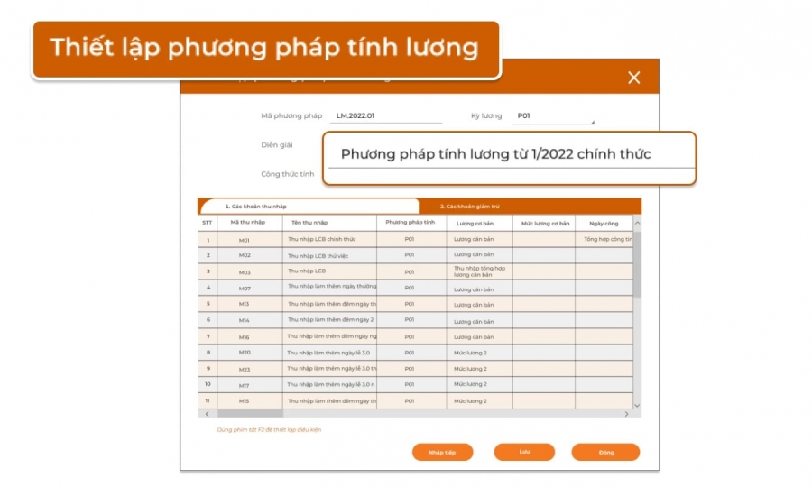 Phần mềm quản lý lương 1BOSS Payroll - Chuẩn hóa quy trình chi lương