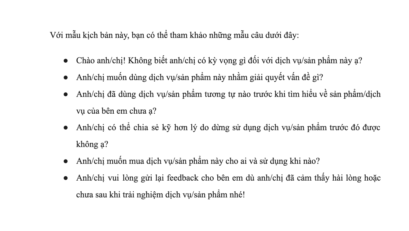 Tải ngay kịch bản chăm sóc khách hàng cũ 2023