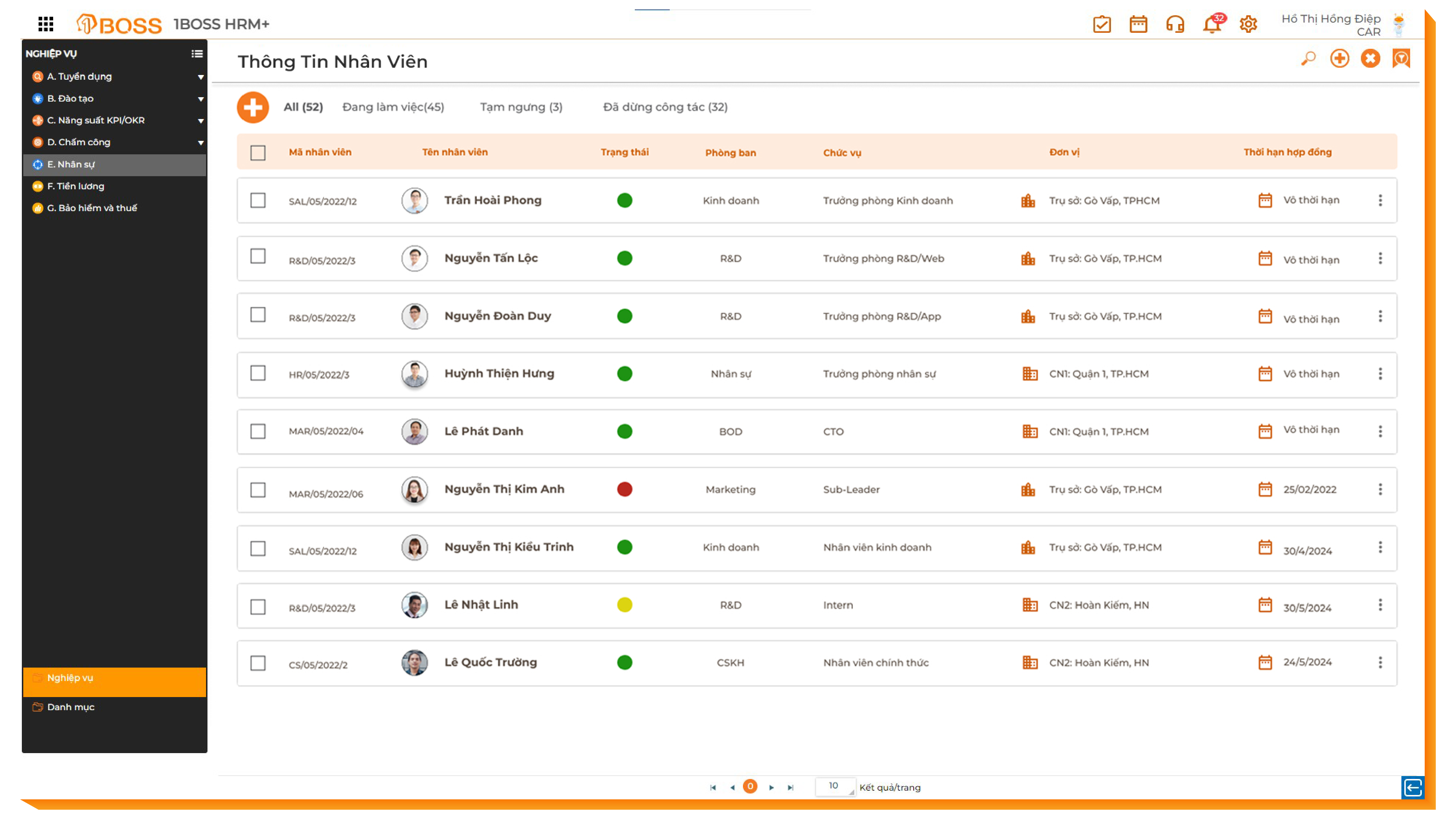 1BOSS PROFILE- Phần mềm quản lý hồ sơ nhân sự chuyên nghiệp 